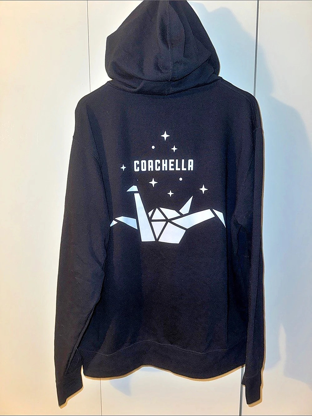 COACHELLA Zip Hoodie in Black Like New